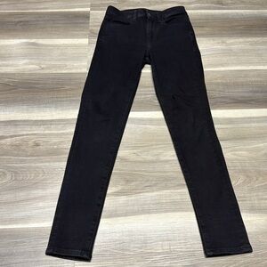 American Eagle Outfitters super High Rise Black Jeans size 2